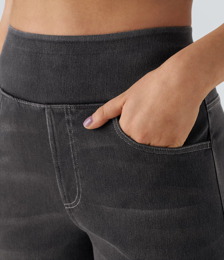 Eva™ | Pantaloni a Vita Alta Confortevoli con Taglio Elastico