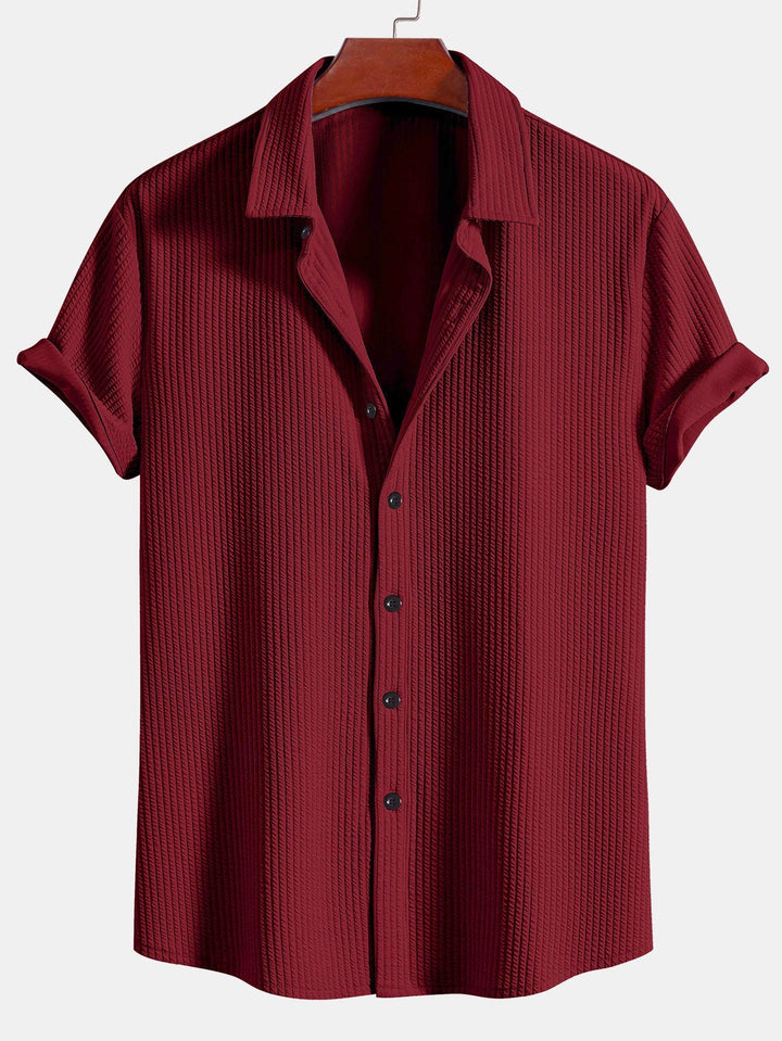 Camicia a bottoni in cotone muscolare
