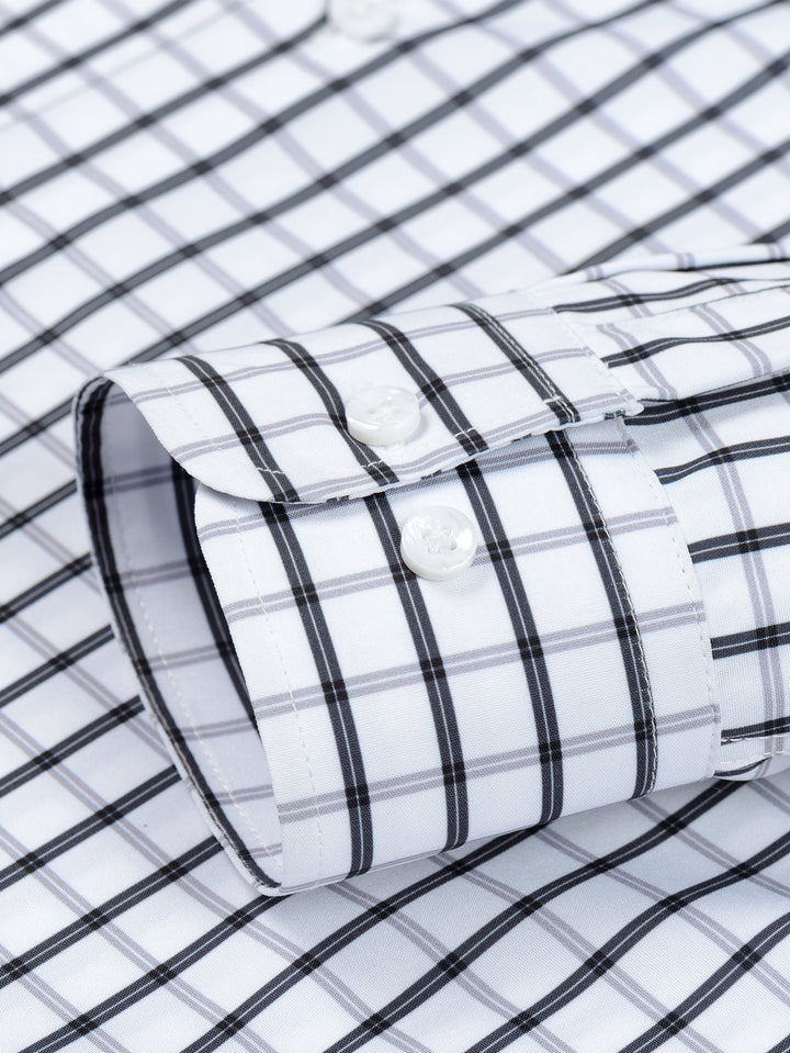 Camicia a quadri a maniche lunghe con bottoni & Pantaloni dritti con vita elastica