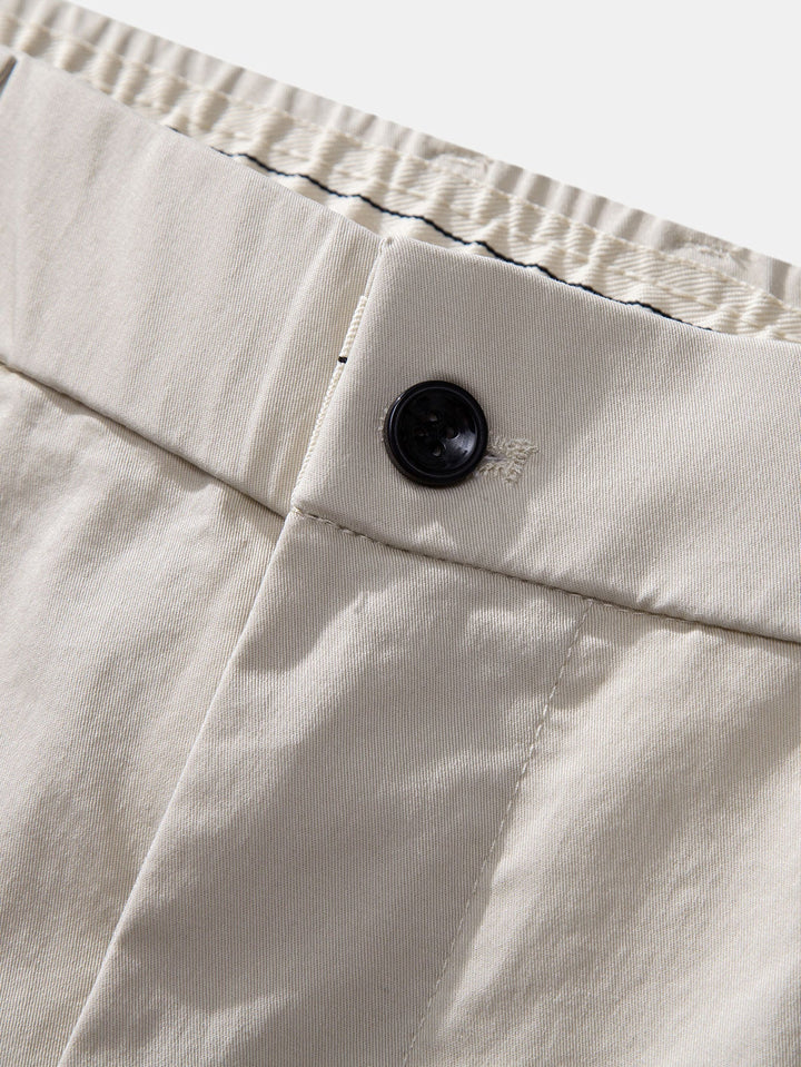 Pantaloni dritti con vita elastica