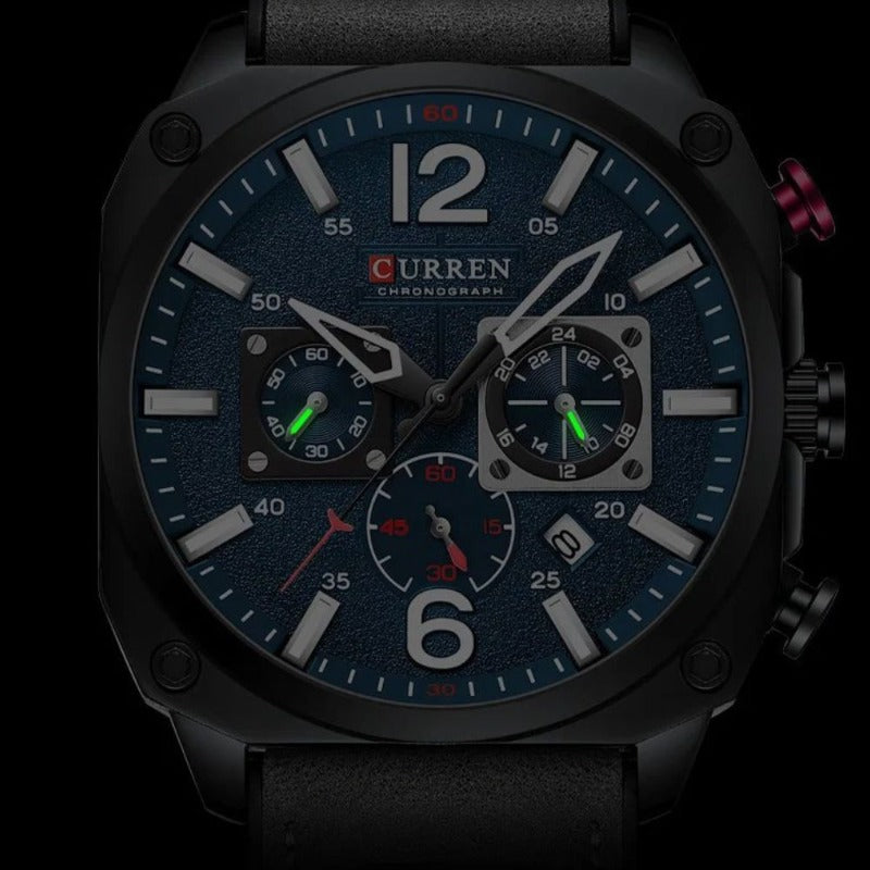 Orologio al Quarzo in Pelle d'Affari™ - Olsen & Olsen