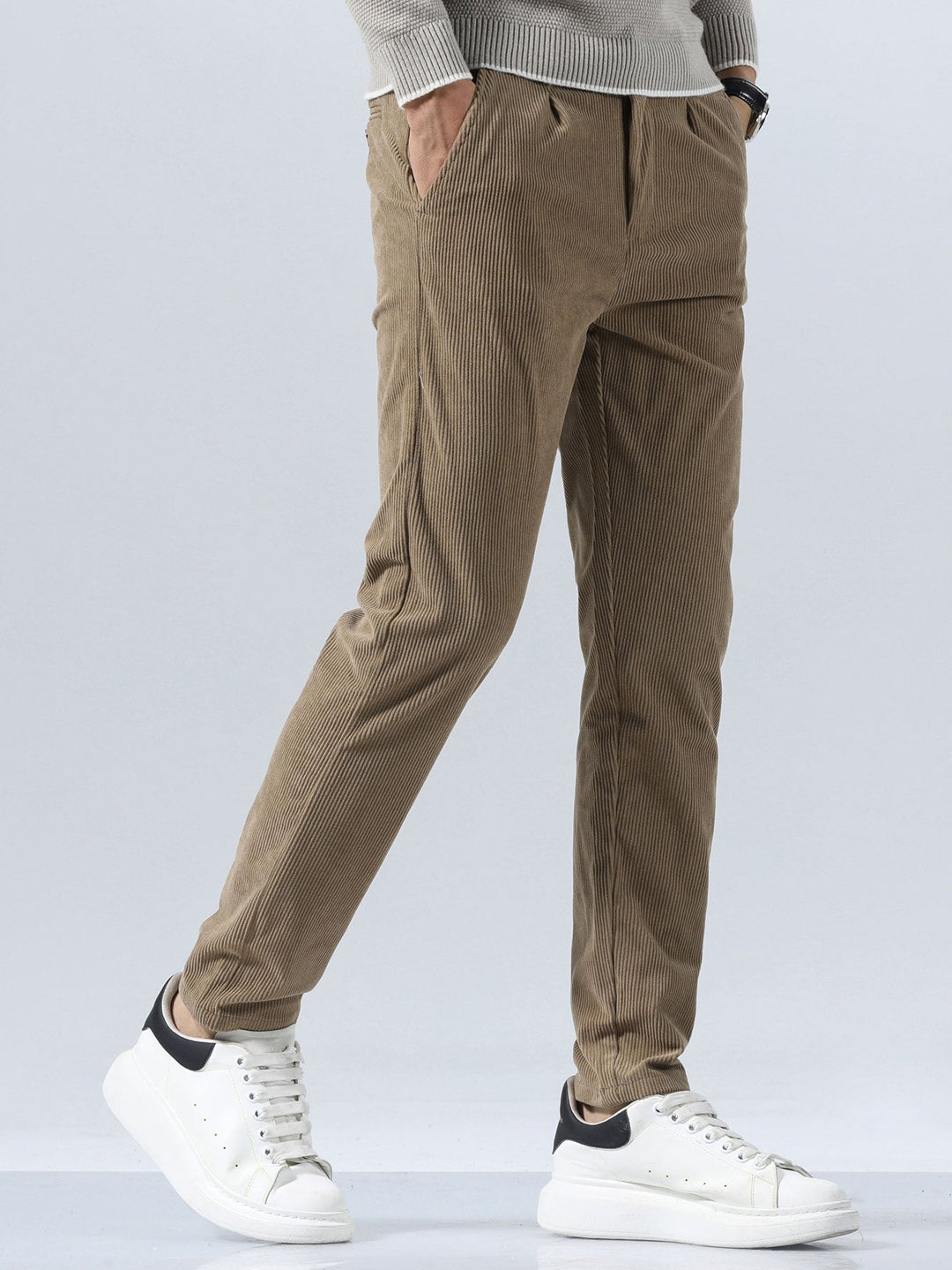 Pantaloni in velluto a coste slim fit