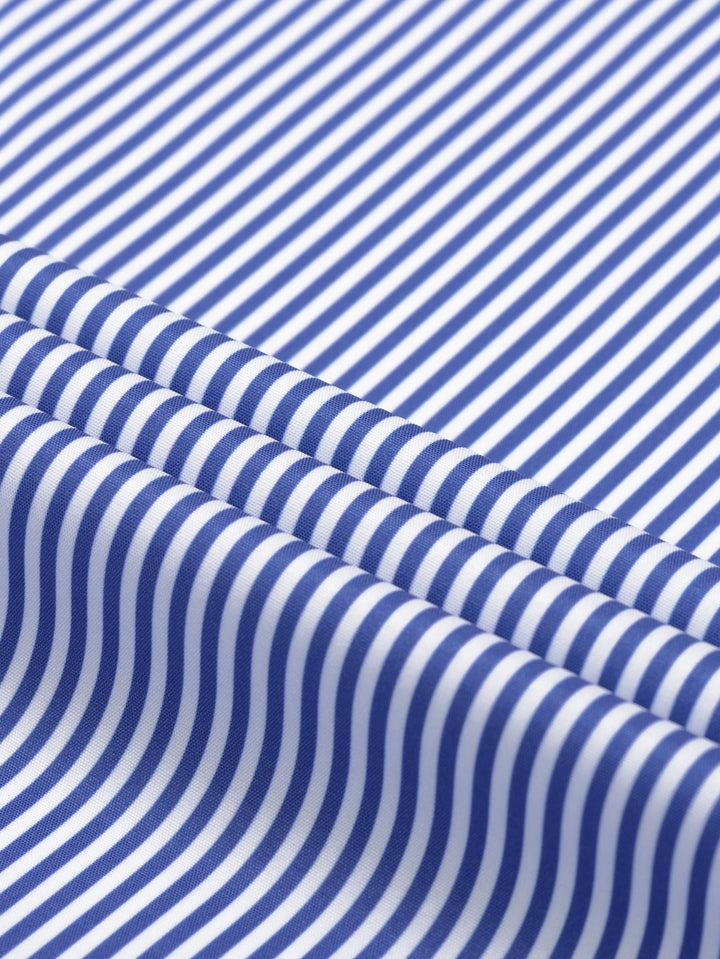 Camicia a righe a maniche lunghe con bottoni & Pantaloni dritti con vita elastica