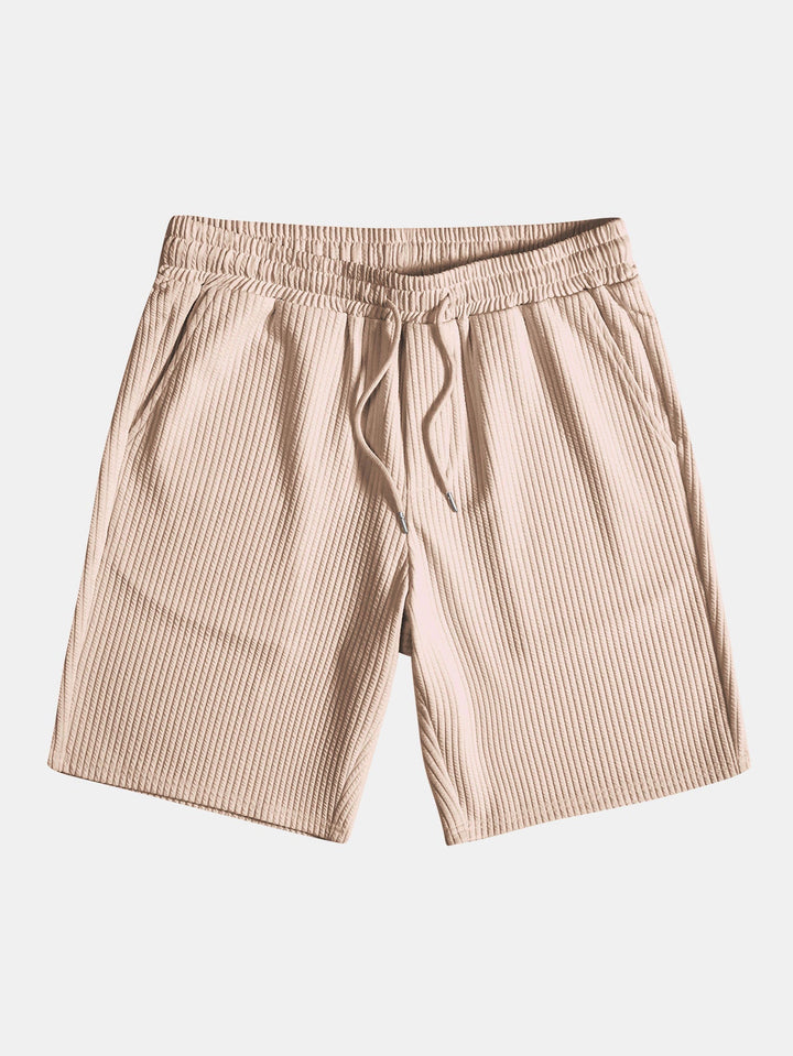 Camicia e pantaloni corti con colletto a coste muscolari