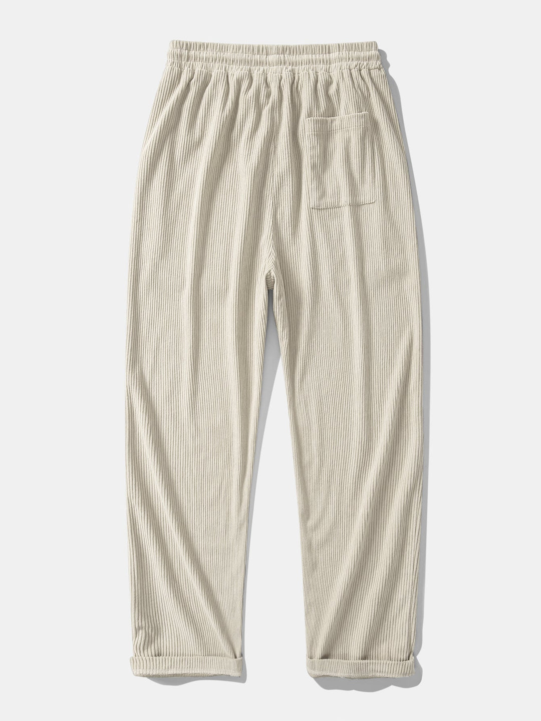 Camicia patchwork in velluto a coste e pantaloni dritti in velluto a coste