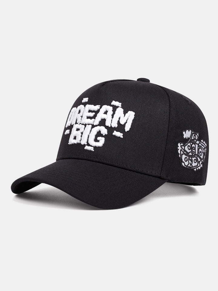 Cappellino da baseball ricamato Sogna in grande