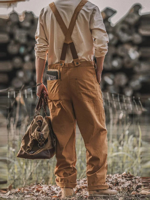 Henri™ | Salopette marrone rustico