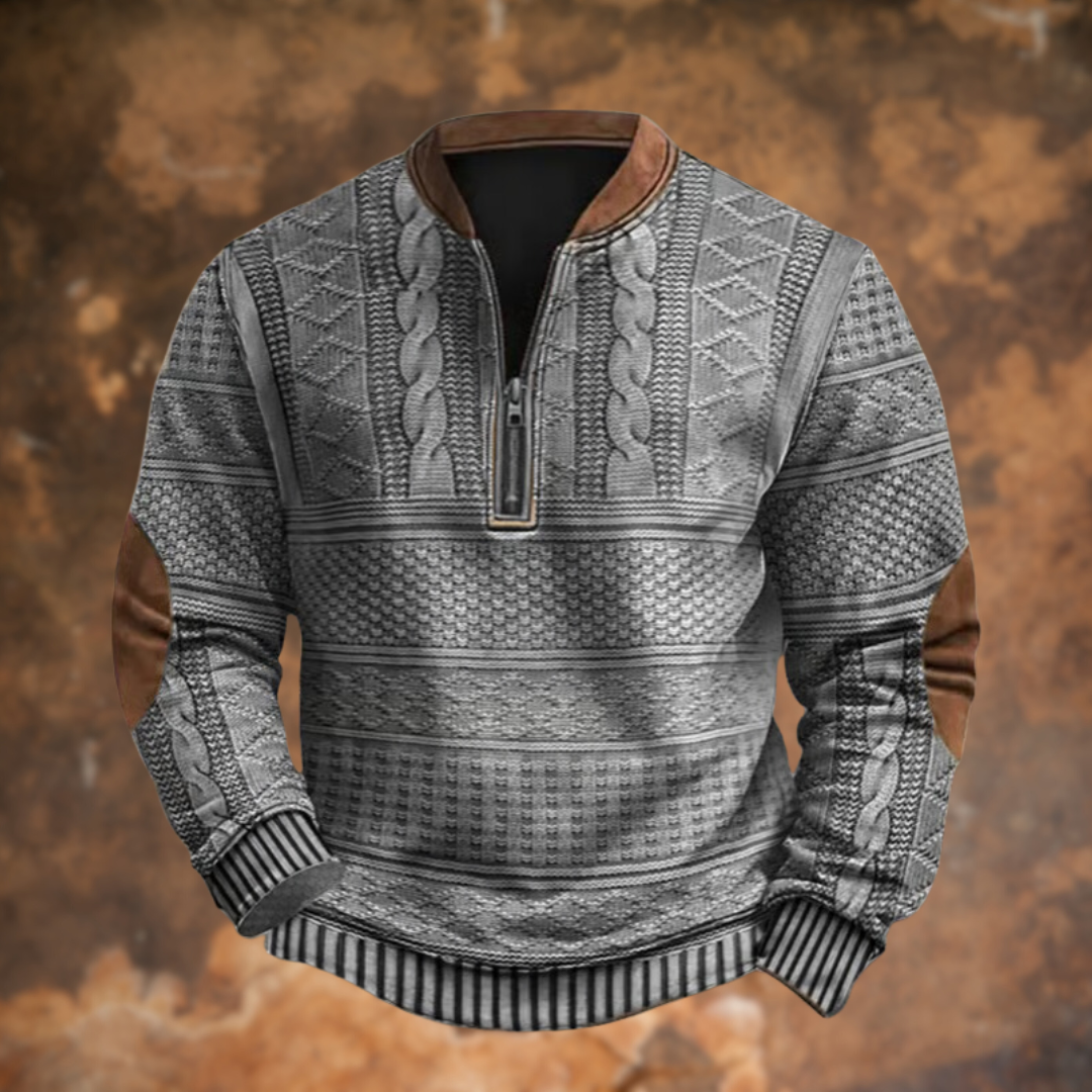 Anton™ | Maglione in maglia con mezza zip