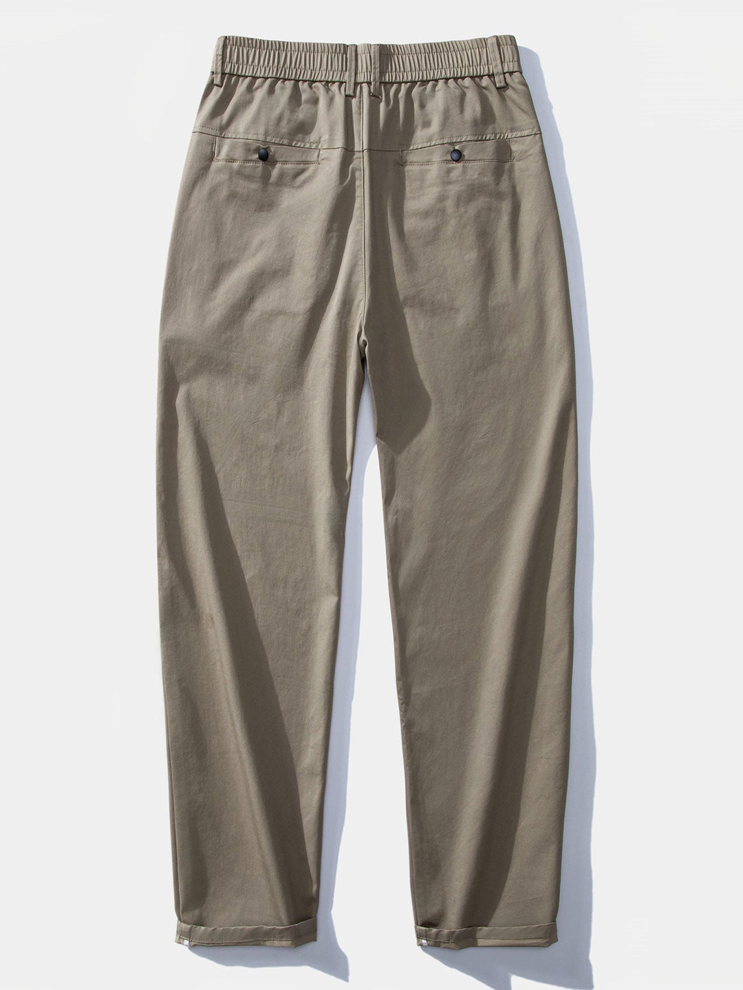 Pantaloni dritti con vita elastica