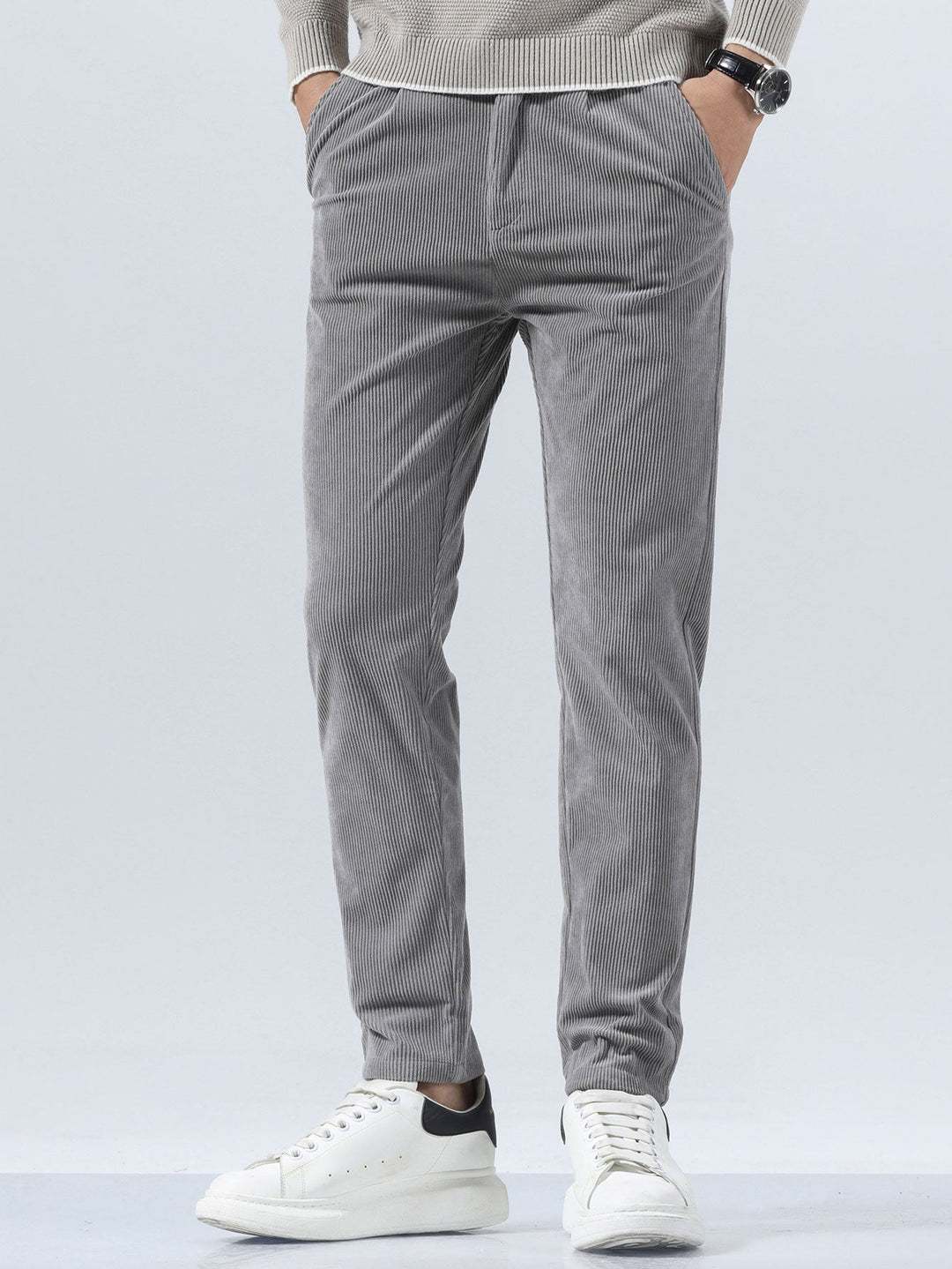 Pantaloni in velluto a coste slim fit