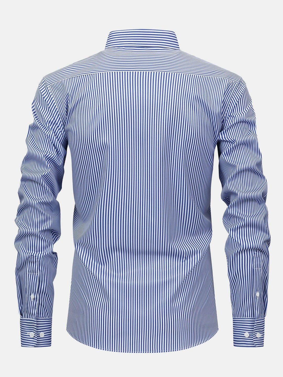 Camicia a righe a maniche lunghe con bottoni & Pantaloni dritti con vita elastica