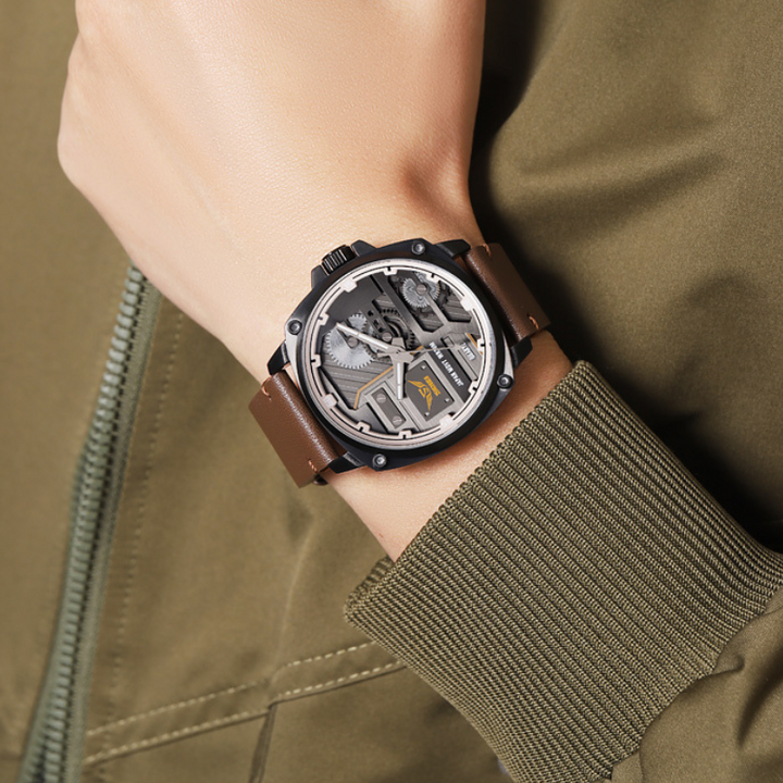 Orologio da Uomo in Pelle Quartz™ - Olsen & Olsen