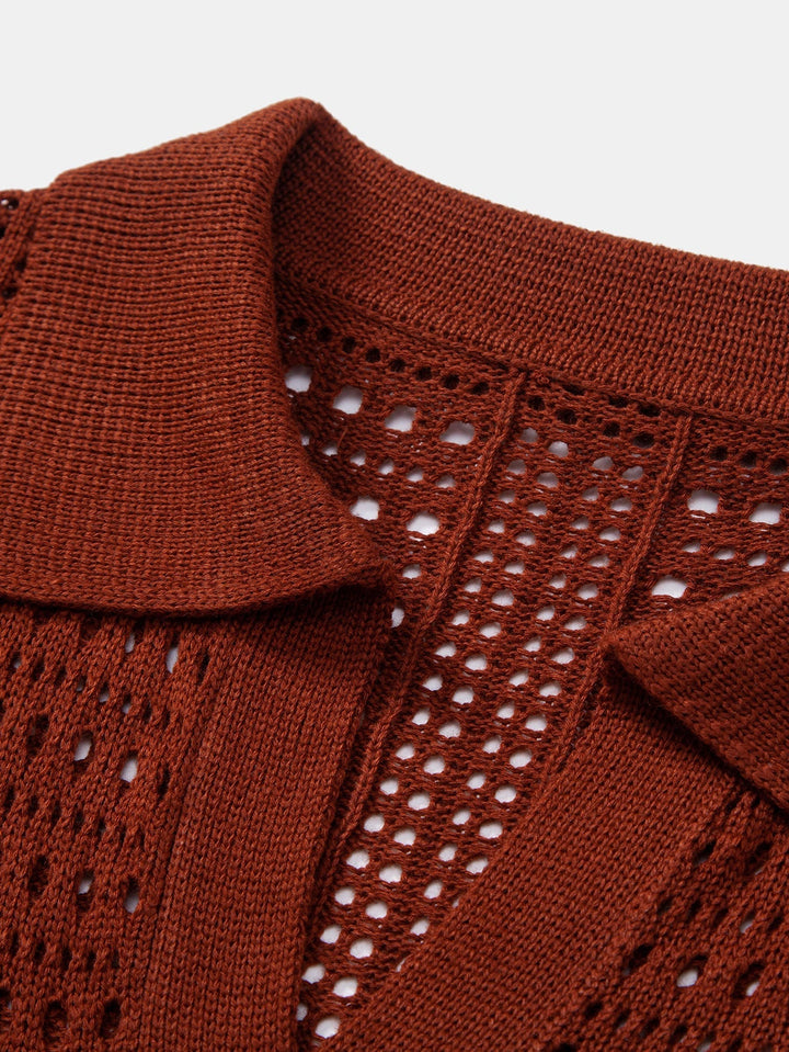 Polo a col V con gancio