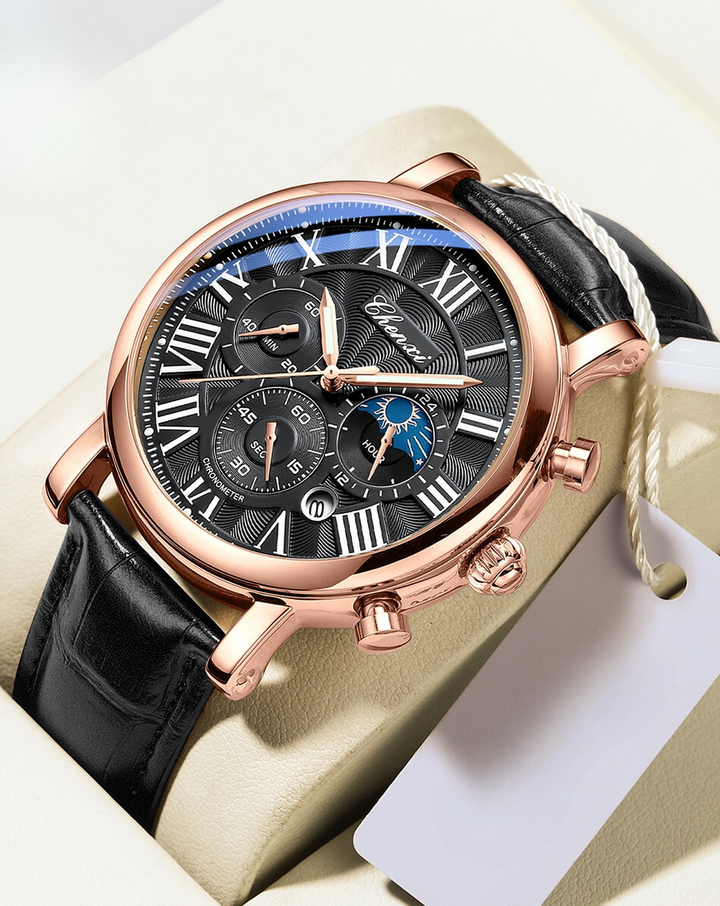 Orologio Quarzo con Cinturino in Pelle di Lusso™ - Olsen & Olsen