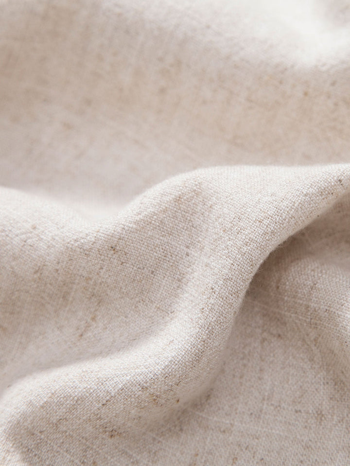 Camicia a bottoni in misto lino e rayon & Pantaloni in lino a gamba dritta