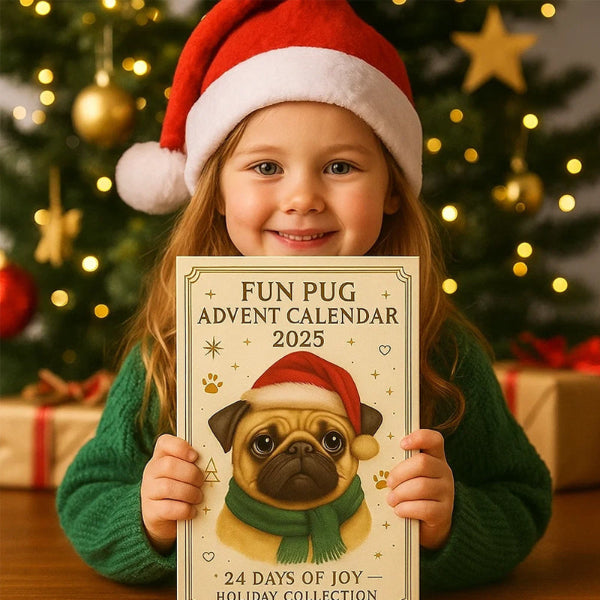 🐾🎄 Calendrier de l'Avent Pug Amusant 2025