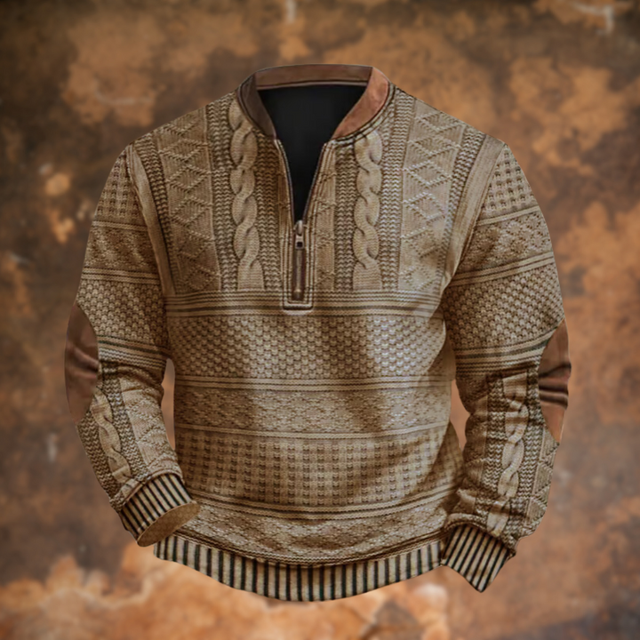 Anton™ | Maglione in maglia con mezza zip