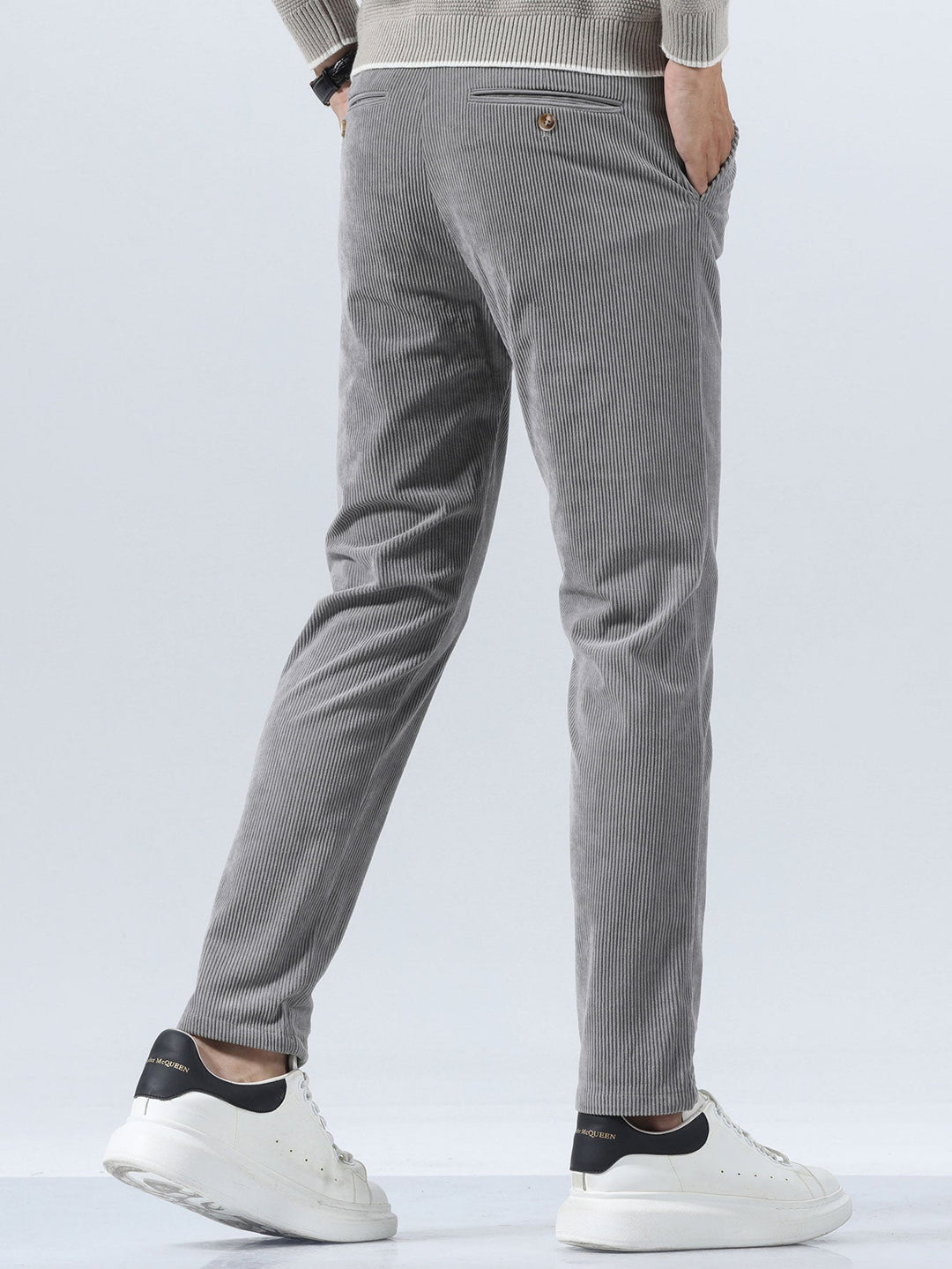 Pantaloni in velluto a coste slim fit