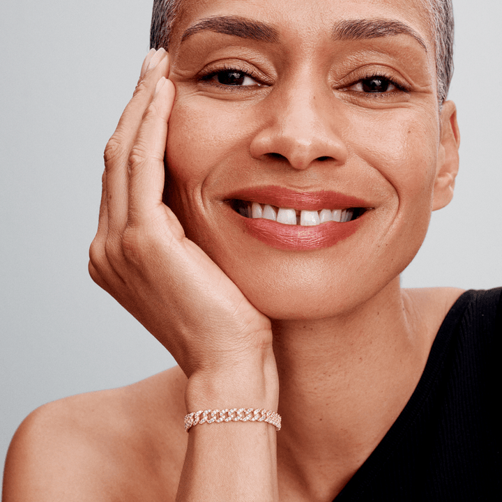 Bracciale in Moissanite Cubica