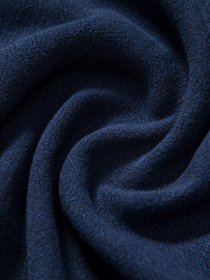 Camicia a bottoni in misto lino e rayon & Pantaloni in lino a gamba dritta