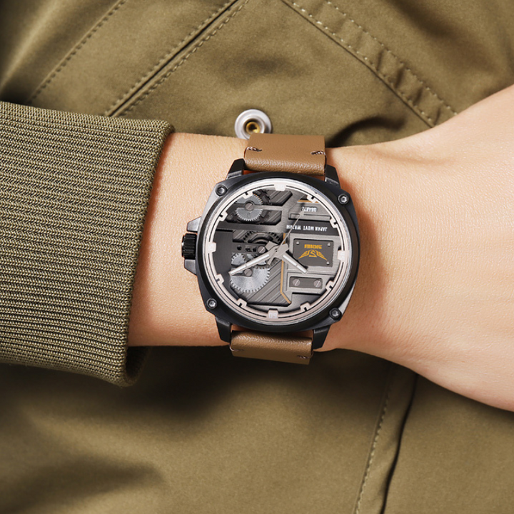 Orologio da Uomo in Pelle Quartz™ - Olsen & Olsen