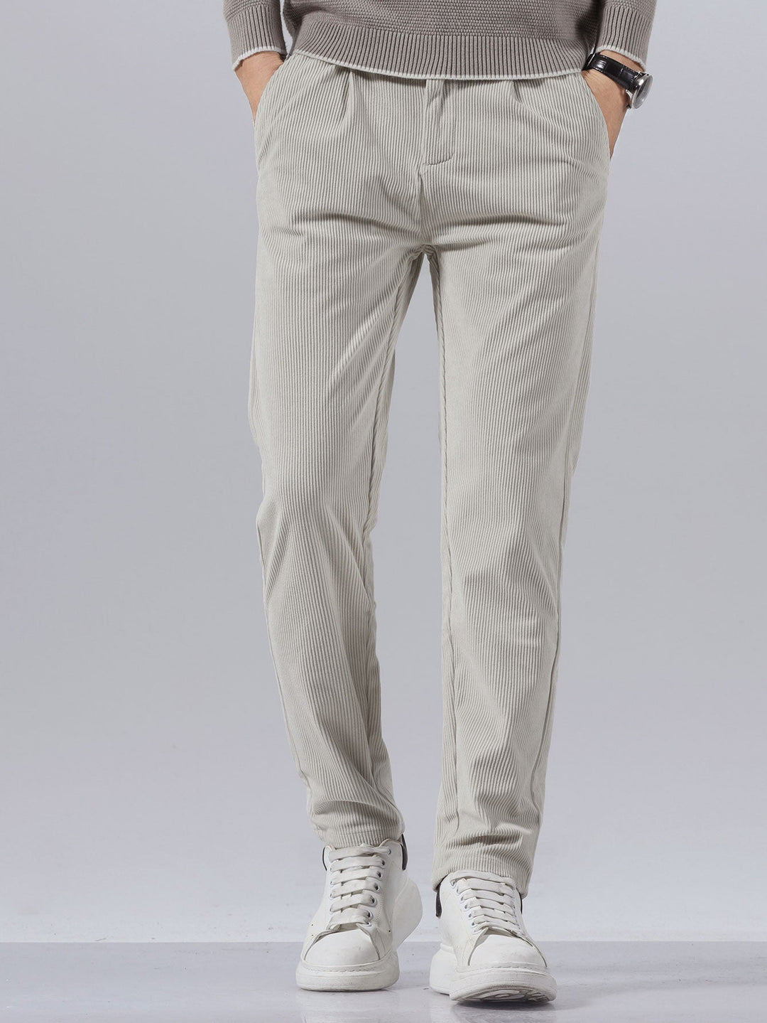 Pantaloni in velluto a coste slim fit