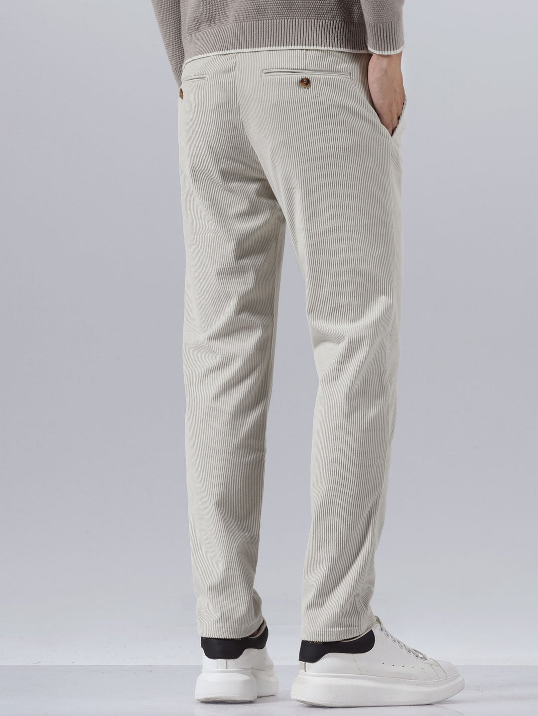 Pantaloni in velluto a coste slim fit