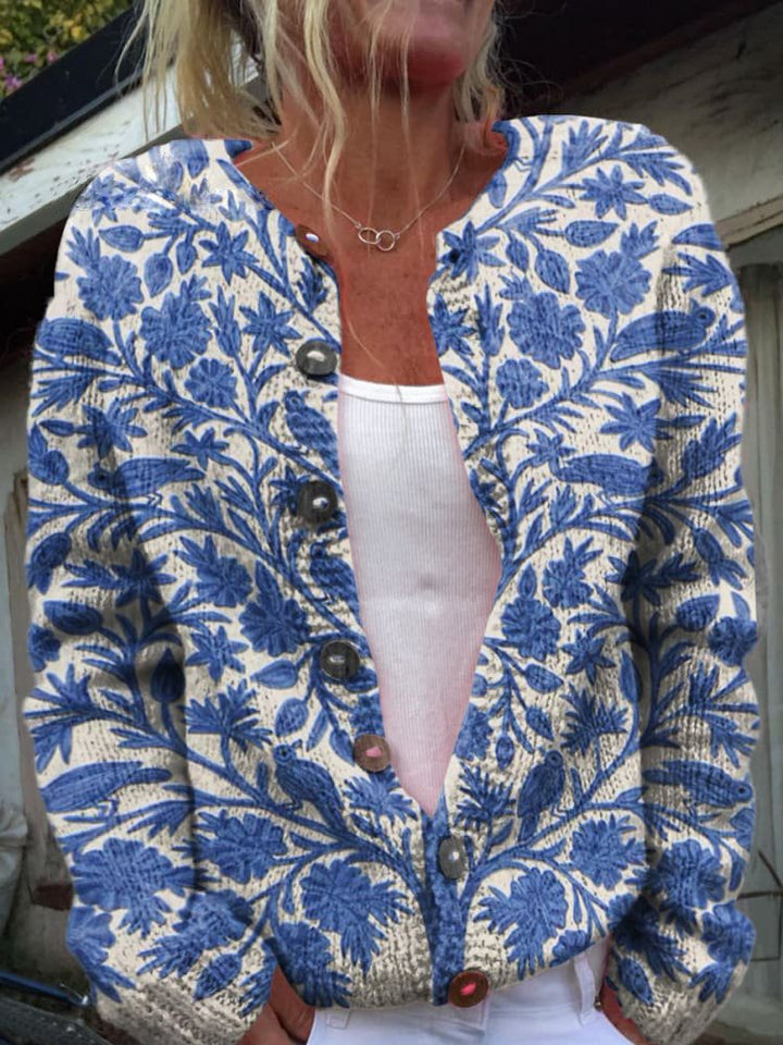 Roselind™ | Cardigan a motivi floreali