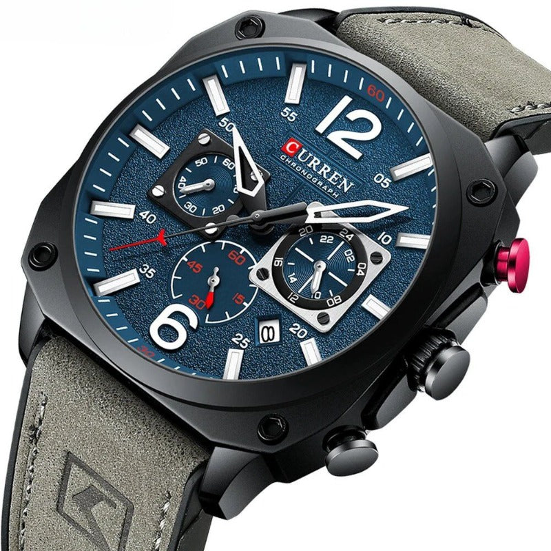 Orologio al Quarzo in Pelle da Affari™ - Olsen & Olsen