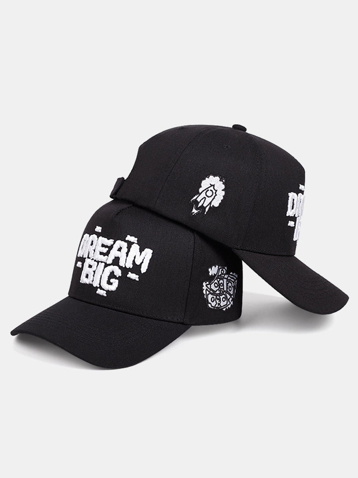 Cappellino da baseball ricamato Sogna in grande