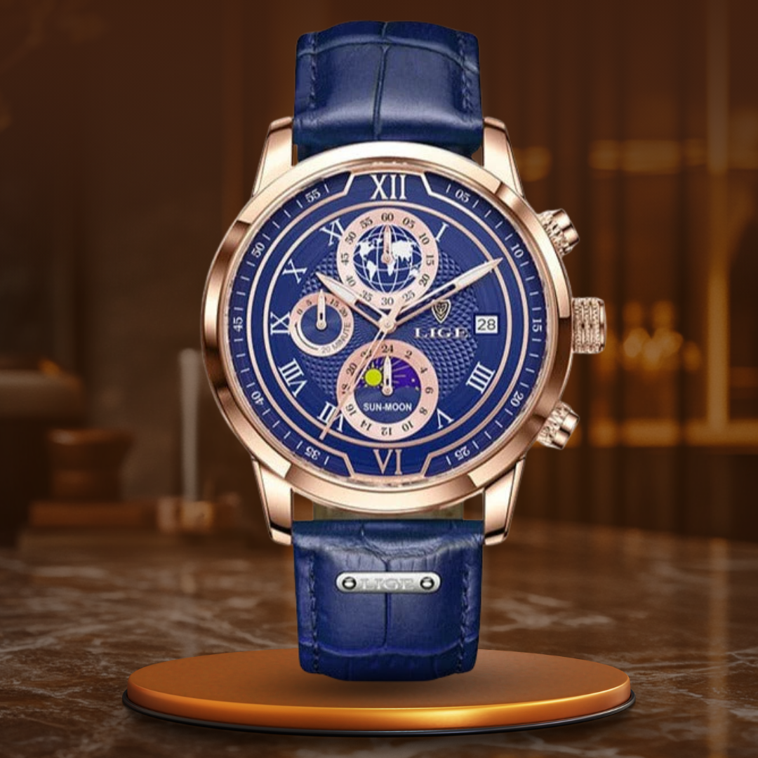 Orologio Cronografo in Pelle Premium™ - Olsen & Olsen