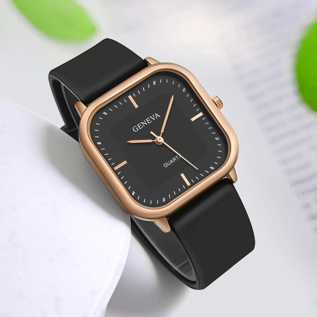 Orla™ | Orologio Minimalista al Quarzo Genève in Oro Rosa