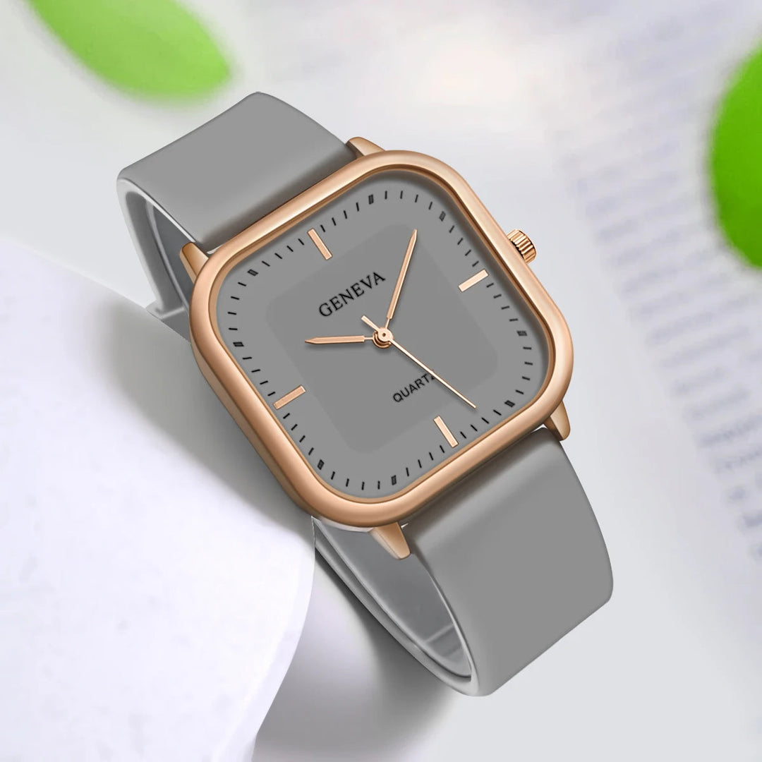 Orla™ | Orologio Minimalista al Quarzo Genève in Oro Rosa