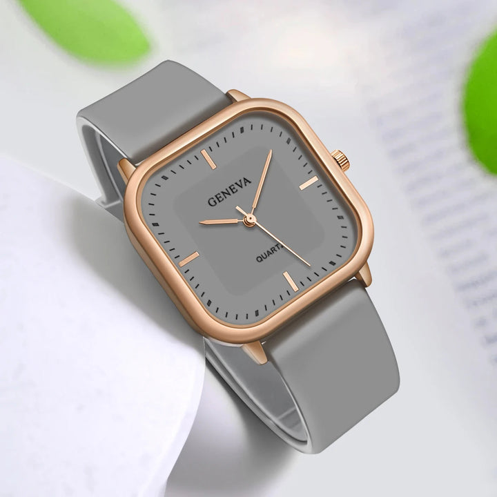 Orla™ | Orologio Minimalista al Quarzo Genève in Oro Rosa