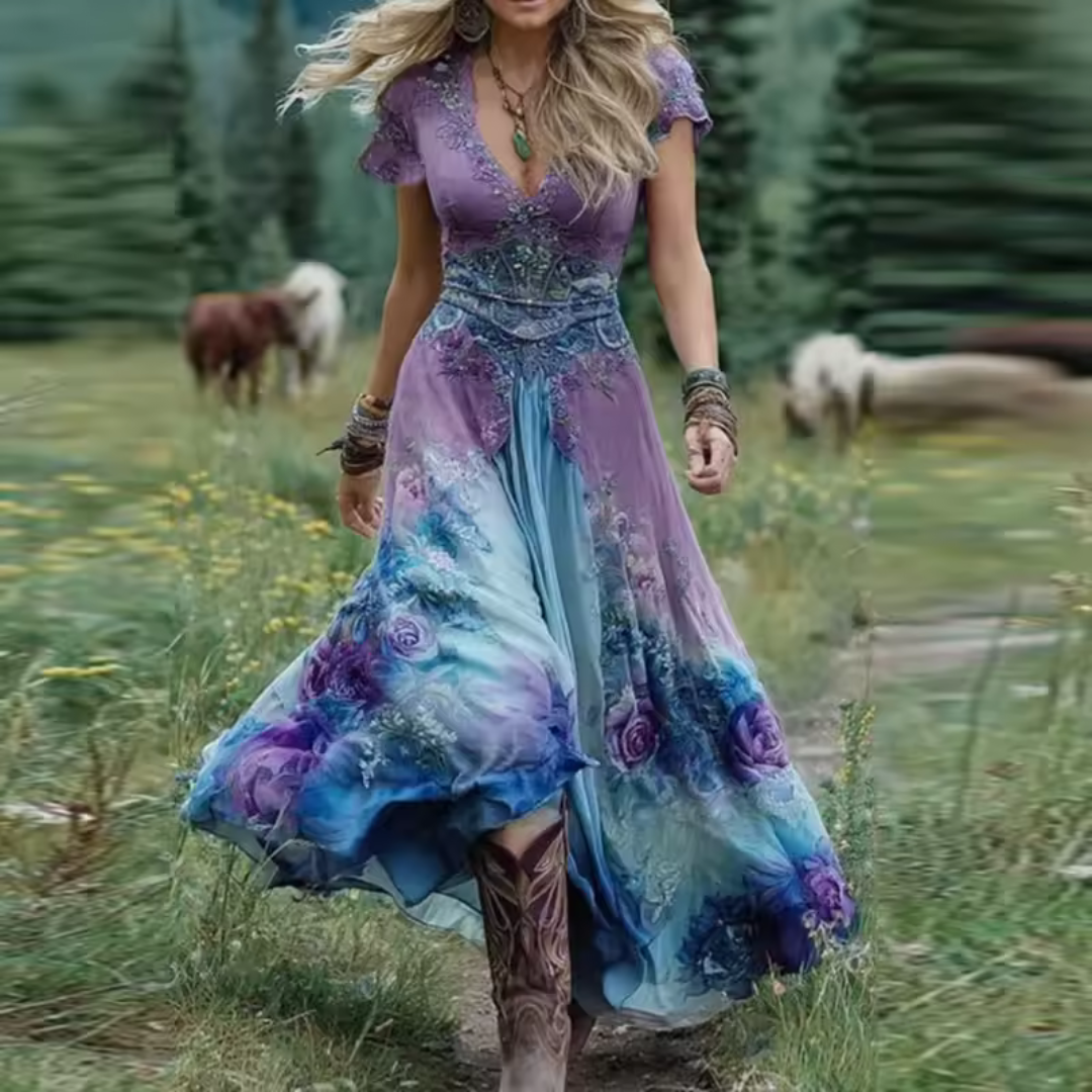 Celestine™ | Abito Floreale Elegante e Fluido