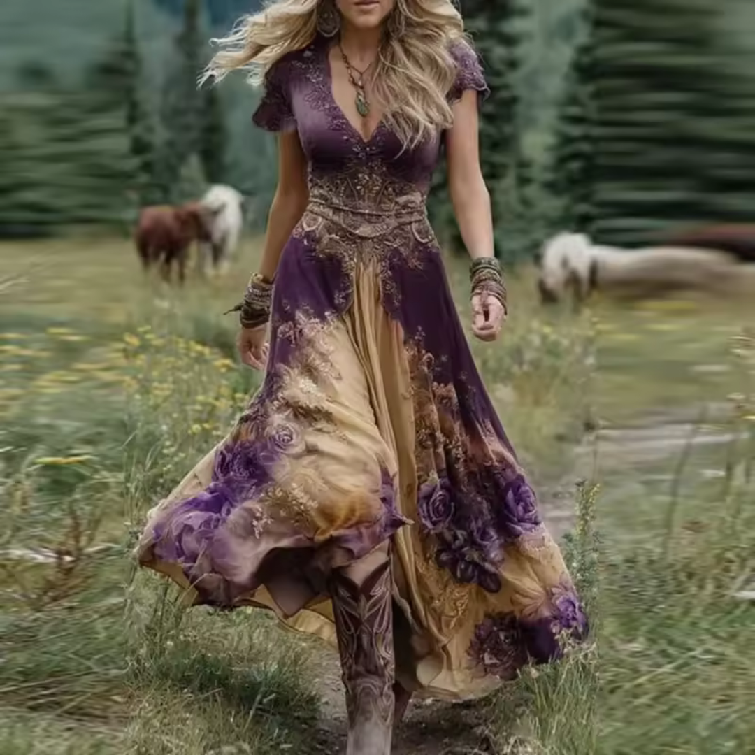 Celestine™ | Abito Floreale Elegante e Fluido