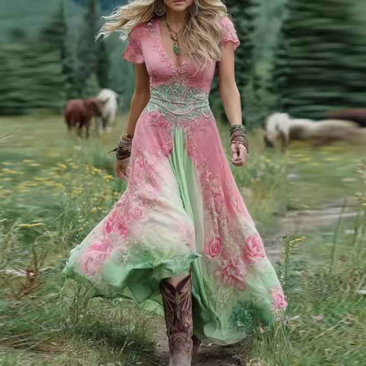 Celestine™ | Abito Floreale Elegante e Fluido