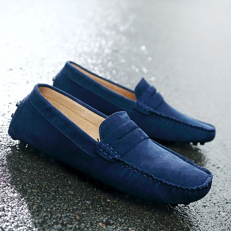 Mocassini casual in suede