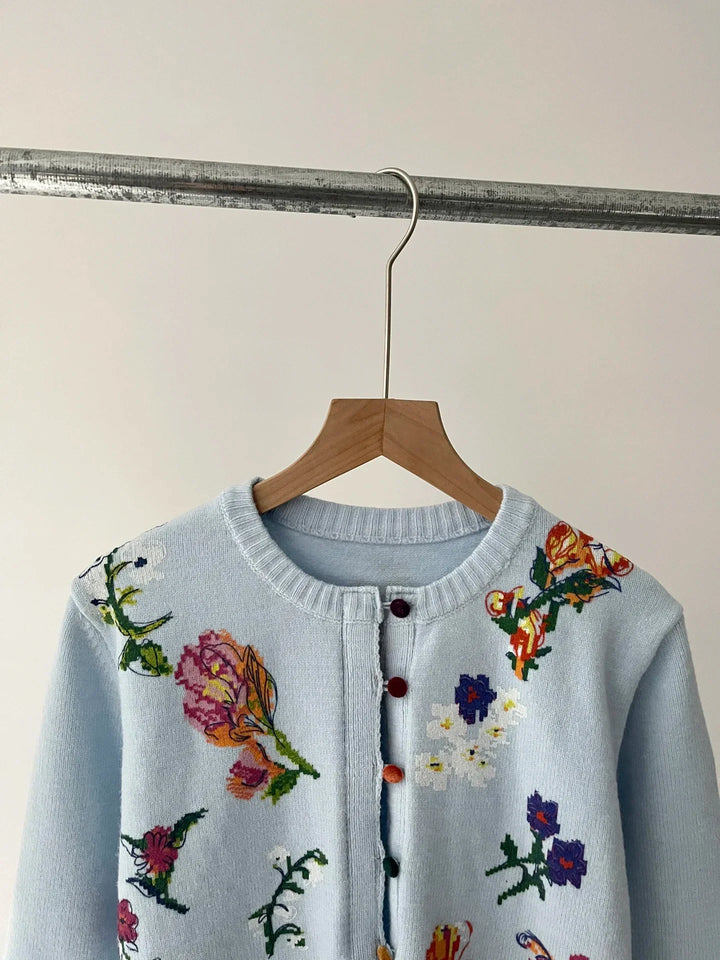 Sahara | Gilet elegante con fiori
