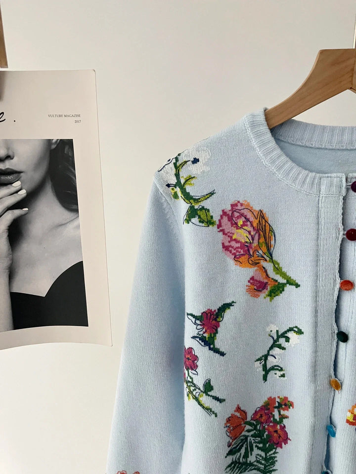 Sahara | Gilet elegante con fiori