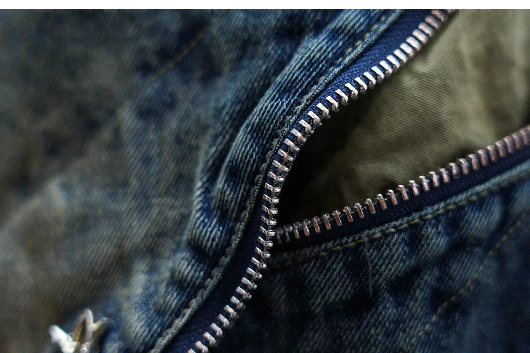 Laurent™ | Pantaloni Baggy in Denim con Cintura