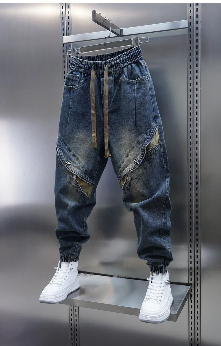 Laurent™ | Pantaloni Baggy in Denim con Cintura