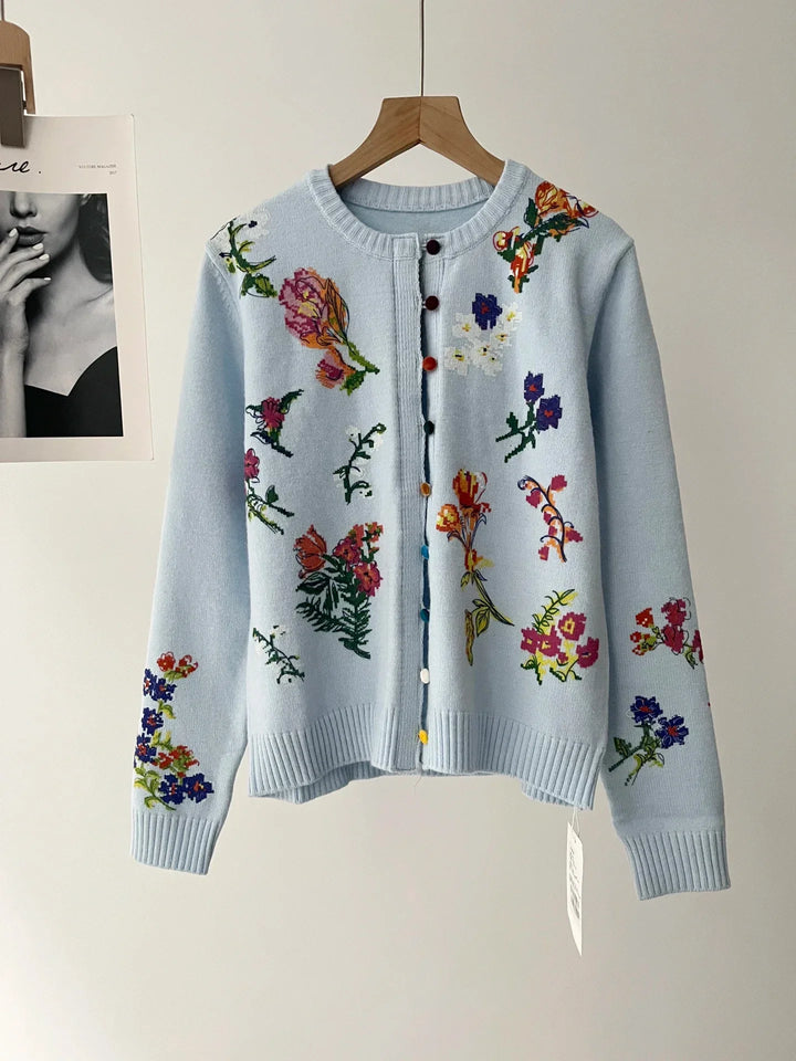 Sahara | Gilet elegante con fiori