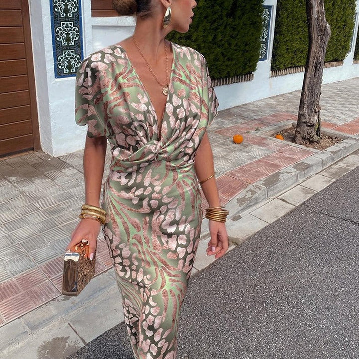 Noemi™ | Abito lungo con scollatura a V