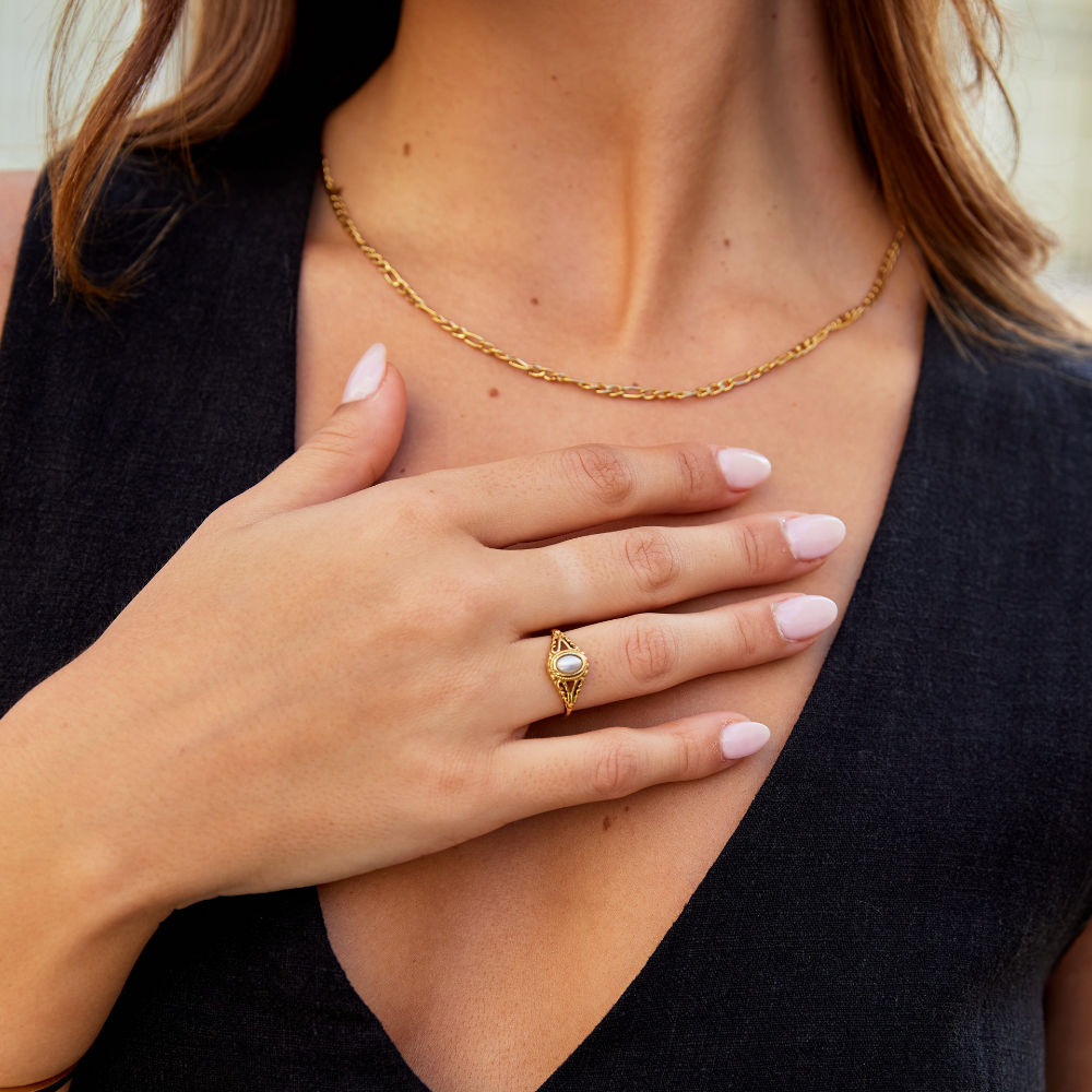 Royal - Anello vintage in perle