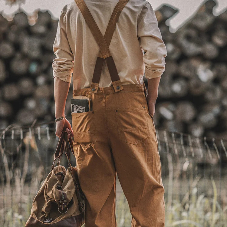 Henri™ | Salopette marrone rustico