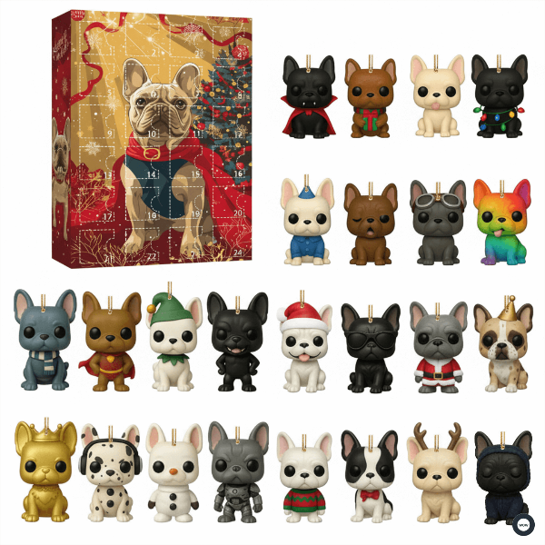 🌲 Cadeau de Noël – Calendrier de l'Avent Chiens Drôles 2025