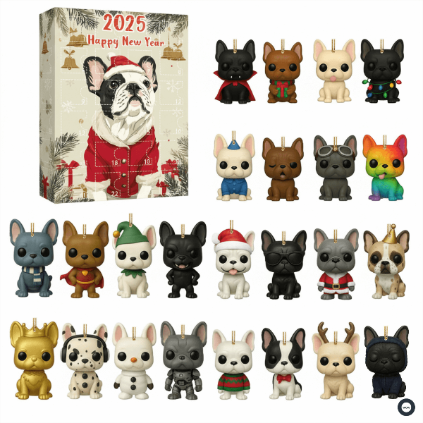 🌲 Cadeau de Noël – Calendrier de l'Avent Chiens Drôles 2025