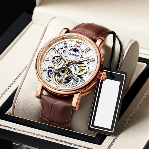 OROLOGIO MECCANICO AUTOMATICO IN PELLE DA UFFICIO™ - Olsen & Olsen