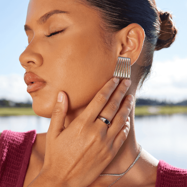 Anello Ember in Argento & Smeraldo